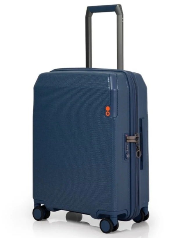 Echolac Logic  52 Cm 4-Double Wheeled Hardcase Cabin Luggage Trolley - Blue - Image 4